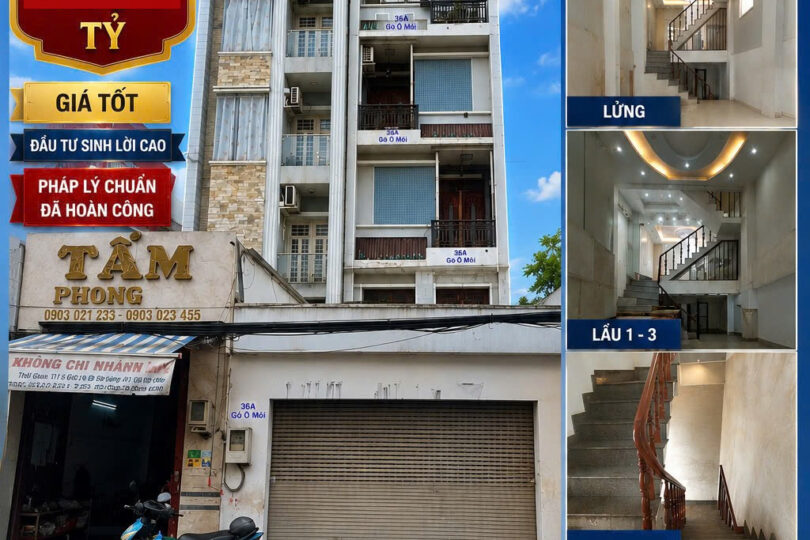 MẶT TIỀN GÒ Ô MÔI, QUẬN 7 – NHÀ 1 LỬNG 4 LẦU – GIÁ GIẢM CÒN 14,5 TỶ(36AGOM)
